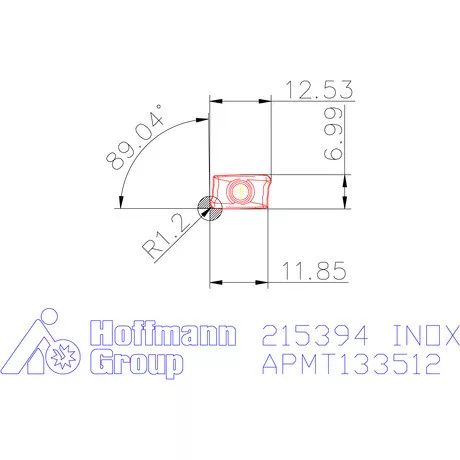 APMT 133512 ER  INOX