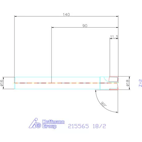 Garant Garant Softcut sarokmaró 90° MTC 18/2 mm