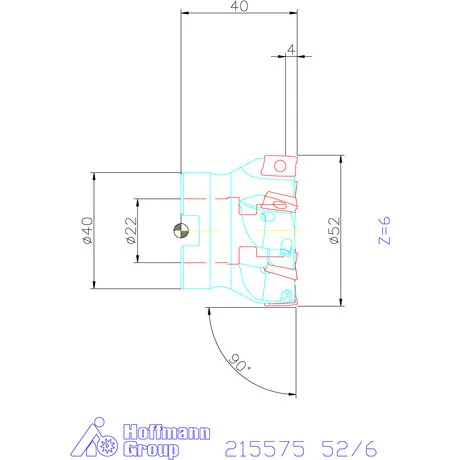 Garant Garant Softcut sarokmaró 90° MTC 52/6 mm