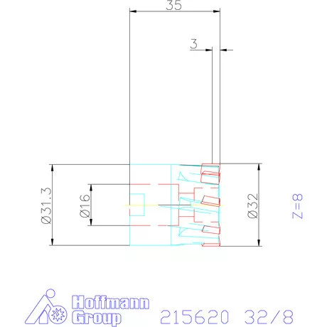Garant Garant Softcut sarokmaró 90° MTC 32/8 mm
