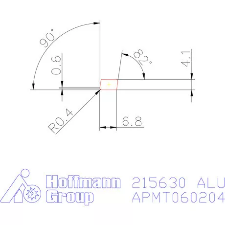 APMT 060204 FR Gyémántbevonatú ALU