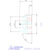 Holex Sarokmaró 90° 63/6 mm