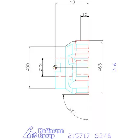 Holex Sarokmaró 90° 63/6 mm