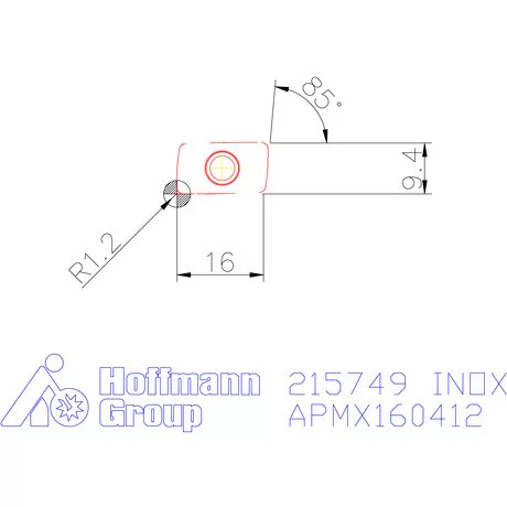 APMX 16..12 PDER  INOX