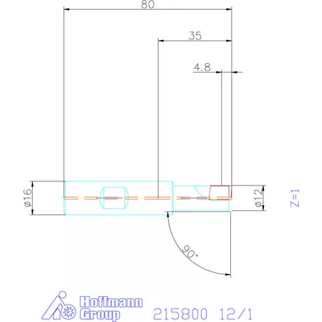 Garant Sarokmaró 90° 12/1 mm