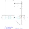 Holex Sarokmaró 90° 20/3 mm