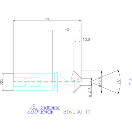 Garant Élletörő maró 45° 10