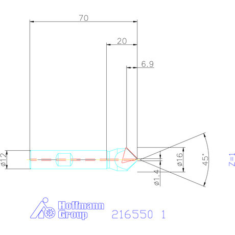 Garant Élletörő maró 45° 1