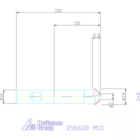Komet 45°-os süllyesztő M10