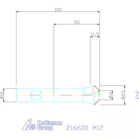 Komet 45°-os süllyesztő M12