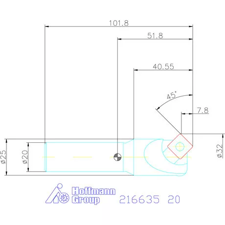 Holex Állítható süllyesztő 20 mm