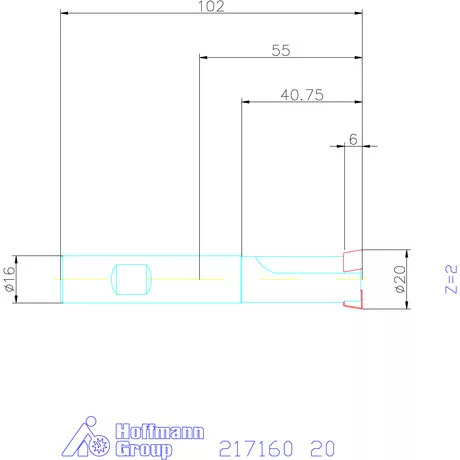 Garant Süllyesztő maró 180° 20 mm
