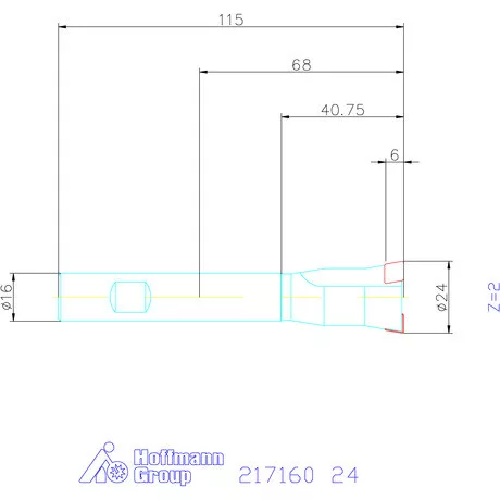 Garant Süllyesztő maró 180° 24 mm