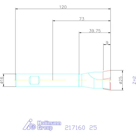 Garant Süllyesztő maró 180° 25 mm
