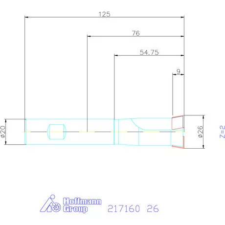 Garant Süllyesztő maró 180° 26 mm