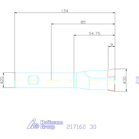 Garant Süllyesztő maró 180° 30 mm