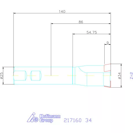 Garant Süllyesztő maró 180° 34 mm