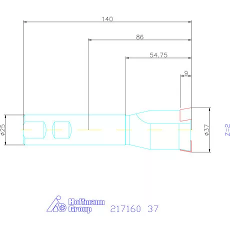 Garant Süllyesztő maró 180° 37 mm