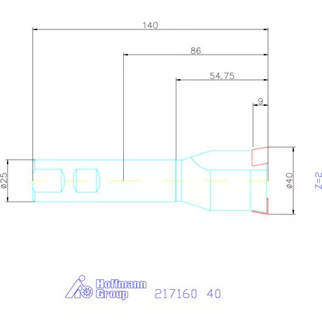 Garant Süllyesztő maró 180° 40 mm