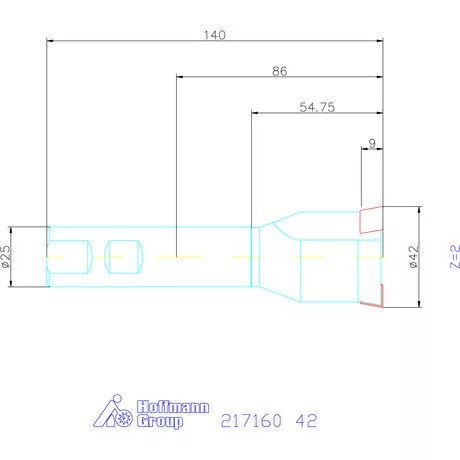 Garant Süllyesztő maró 180° 42 mm