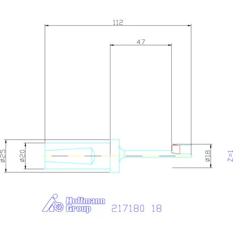 Garant Fordított süllyesztő 180° 18 mm