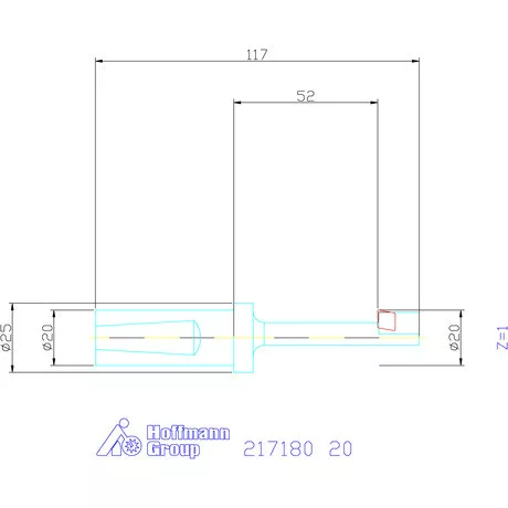 Garant Fordított süllyesztő 180° 20 mm