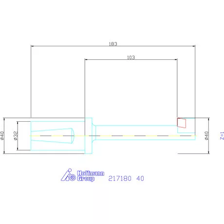 Garant Fordított süllyesztő 180° 40 mm