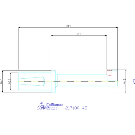 Garant Fordított süllyesztő 180° 43 mm