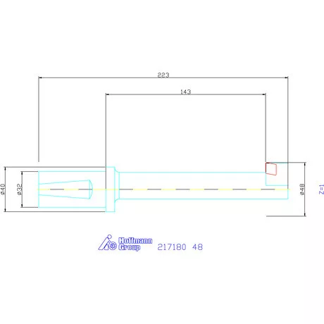 Garant Fordított süllyesztő 180° 48 mm