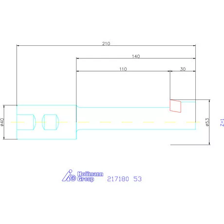 Garant Fordított süllyesztő 180° 53 mm