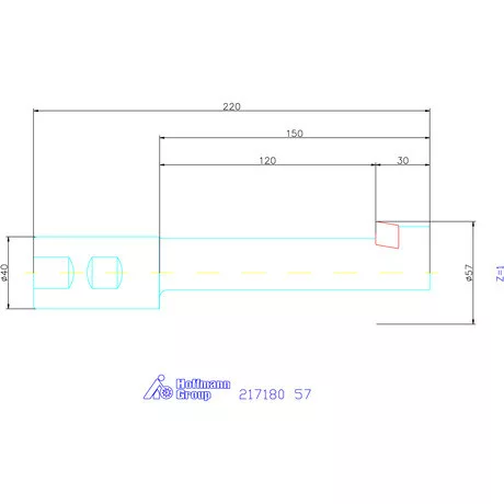 Garant Fordított süllyesztő 180° 57 mm