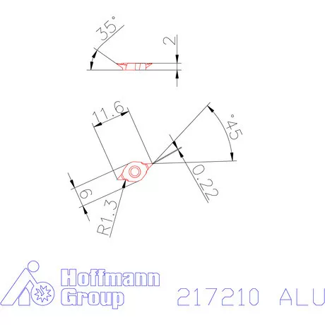 Váltólapka gravírozáshoz  ALU