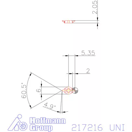 Váltólapka gravírozáshoz  UNI