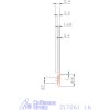 Garant Marólapka biztosítóhornyokhoz, élletöréssel 1,6 mm