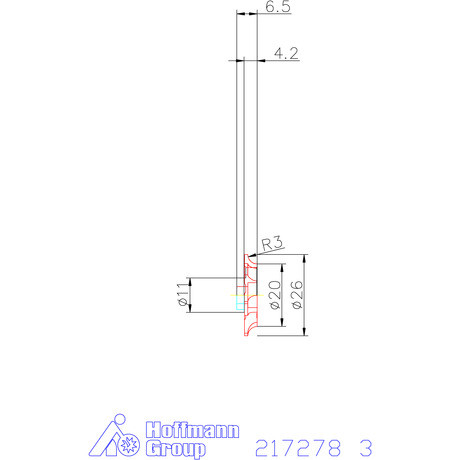 Garant Rádiusz marólapka 3 mm