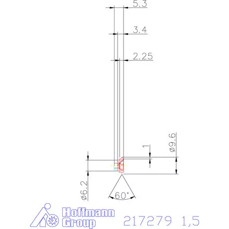 Garant 60°-os marólapka 1,5 mm