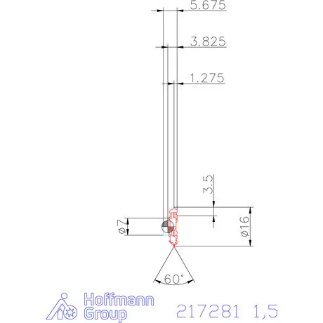 Garant 60°-os marólapka 1,5 mm
