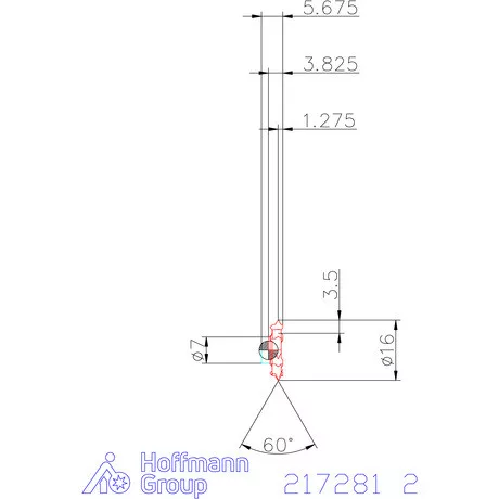 Garant 60°-os marólapka 2 mm