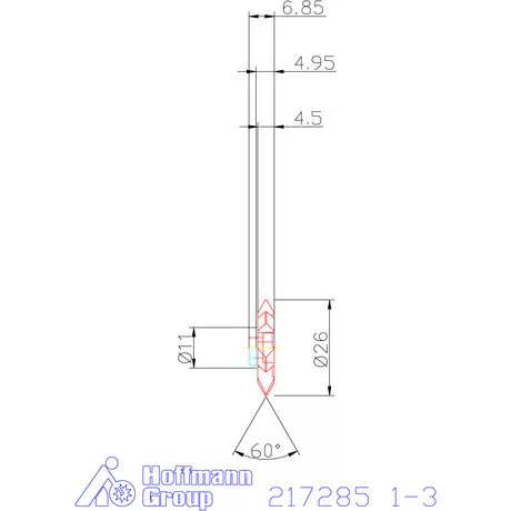 Garant 60°-os marólapka 1-3 mm