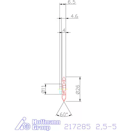 Garant 60°-os marólapka 2,5-5 mm