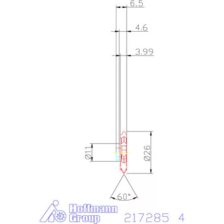 Garant 60°-os marólapka 4 mm