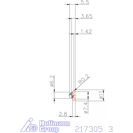 30°-os marólapka  3 mm