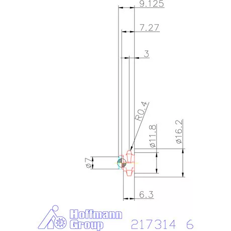 30°-os marólapka  6 mm