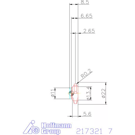 30°-os marólapka  7 mm