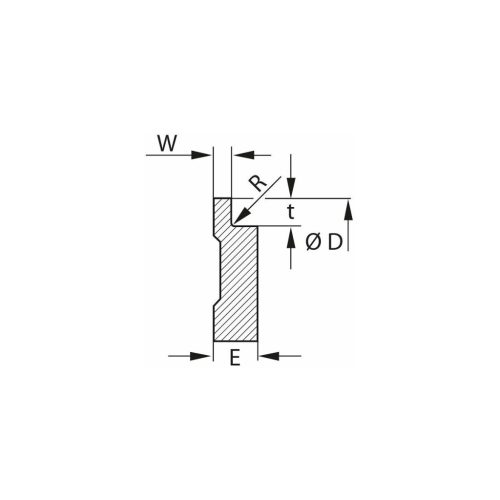 Garant Marólapka biztosítóhornyokhoz, élletörés nélkül 1,3 mm