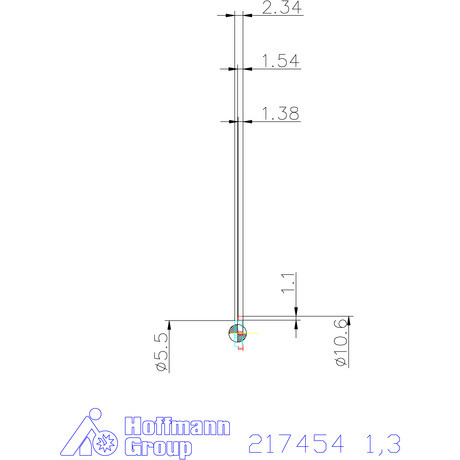 Garant Marólapka biztosítóhornyokhoz, élletörés nélkül 1,3 mm