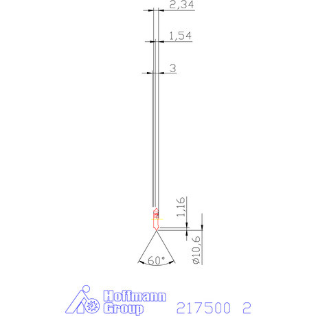 Garant 60°-os marólapka 2 mm
