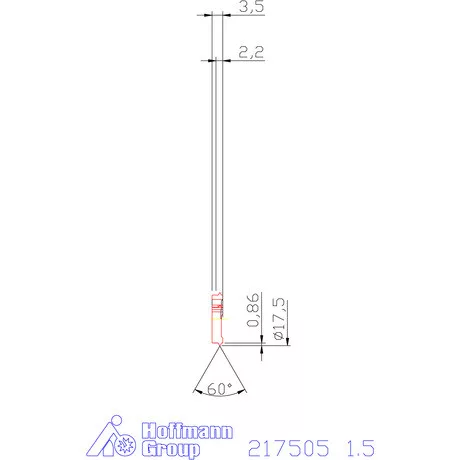 Garant 60°-os marólapka 1,5 mm