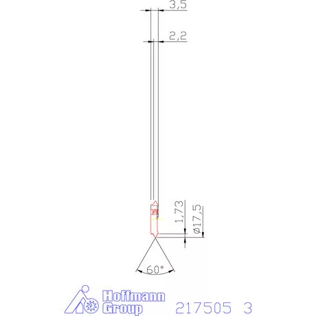 Garant 60°-os marólapka 3 mm