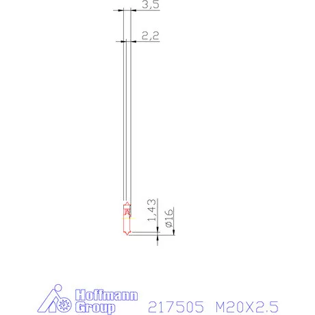 Garant 60°-os marólapka M20X2,5 mm